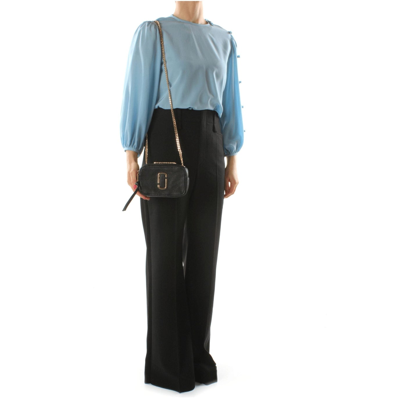 Marc Jacobs The J Marc Mini Black Leather Crossbody Bag