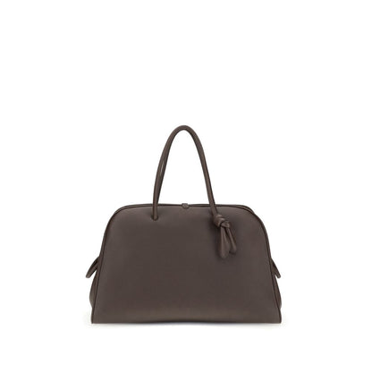Jacquemus Le Grand Tourisme Brown Grained Leather Travel Bag