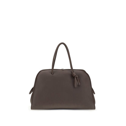 Jacquemus Le Grand Tourisme Brown Grained Leather Travel Bag