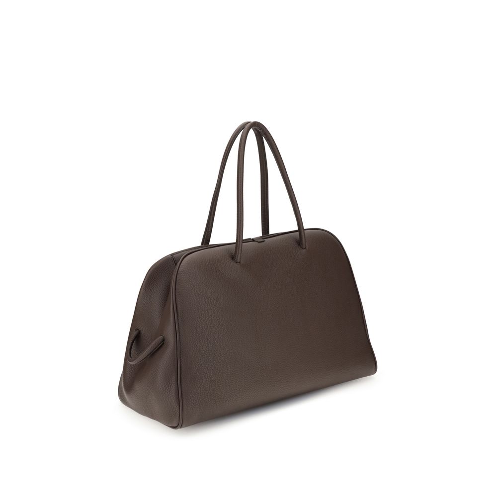 Jacquemus Le Grand Tourisme Brown Grained Leather Travel Bag