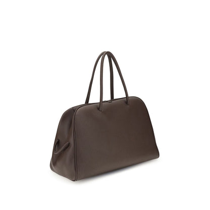 Jacquemus Le Grand Tourisme Brown Grained Leather Travel Bag