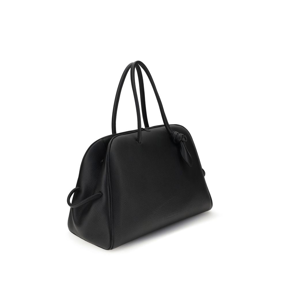 Jacquemus Le Grand Tourisme Black Grained Leather Travel Bag