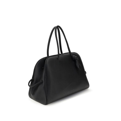 Jacquemus Le Grand Tourisme Black Grained Leather Travel Bag