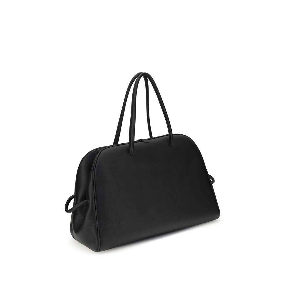 Jacquemus Le Grand Tourisme Black Grained Leather Travel Bag