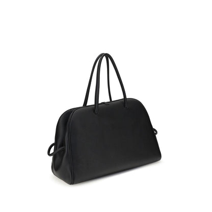 Jacquemus Le Grand Tourisme Black Grained Leather Travel Bag