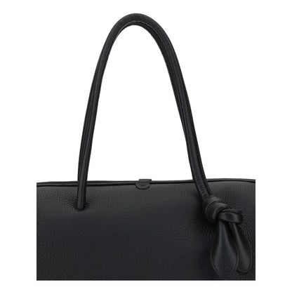 Jacquemus Le Grand Tourisme Black Grained Leather Travel Bag