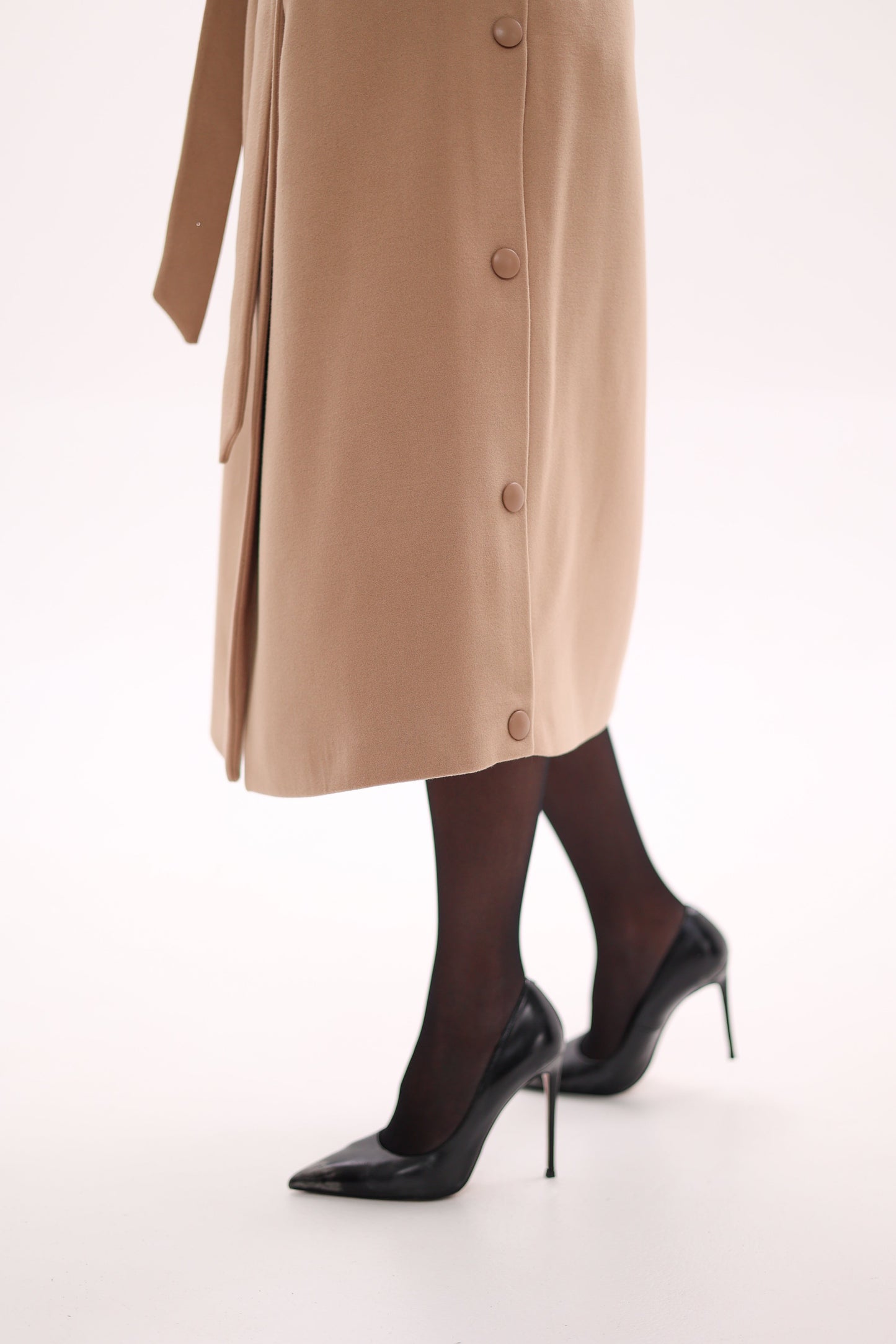 Camille Cashmere Blend Coat Camel Coat