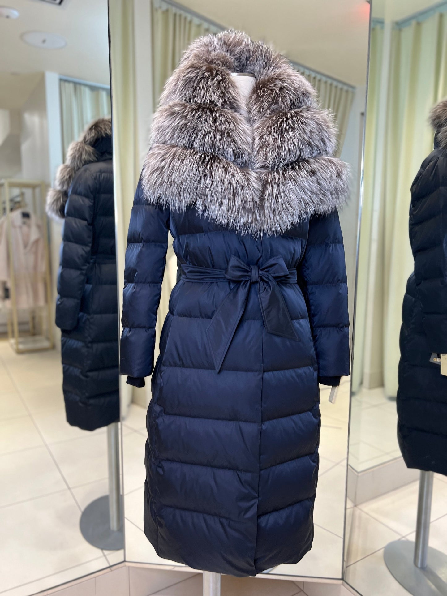 Kaimana Fox Fur Trim Down Coat