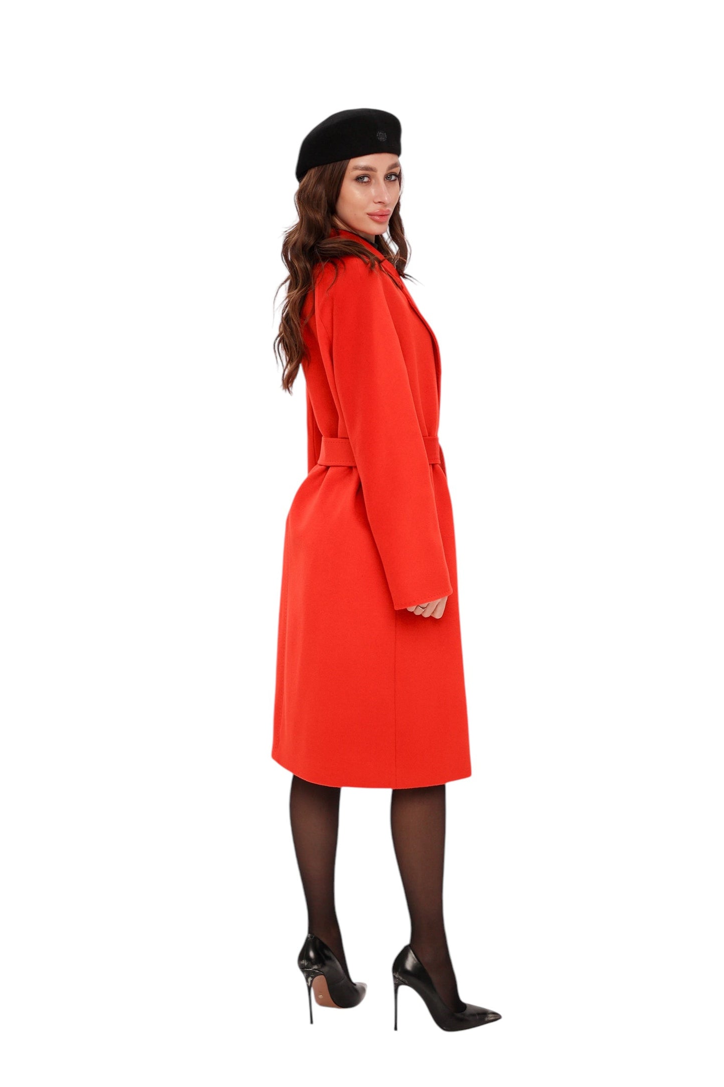 Chester Wool Cashmere Coat Sicily Red Coat