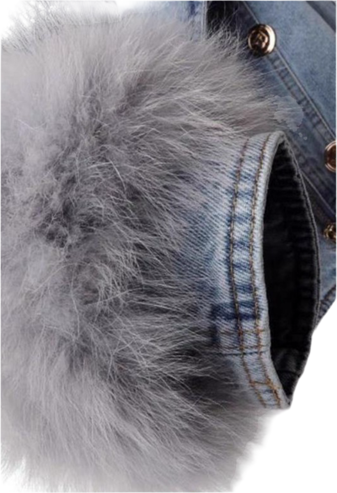 Luxe Denim Fur Trim Jacket - Undeniably LUXE