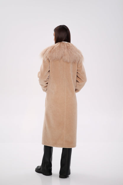 Lama Fur Virgin Wool Coat