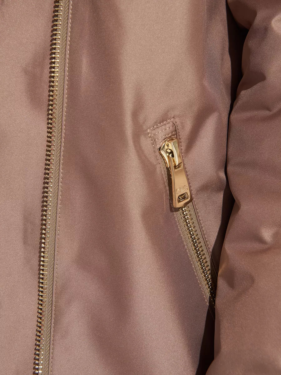 Polar Fox Fur Trim Rabbit Fur Insulated Parka