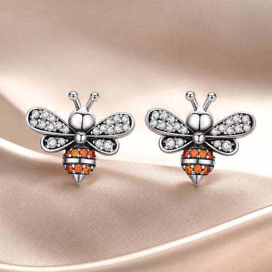 Sterling Silver CZ Pavé Earrings