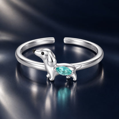 925 Sterling Silver White Gold Plated Transparent Glass Enamel Size E Ring for Women