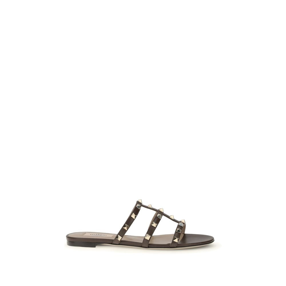 Rockstud Caged Flat Slide Sandals