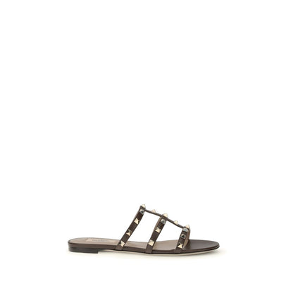 Rockstud Caged Flat Slide Sandals