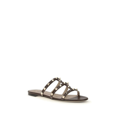 Rockstud Caged Flat Slide Sandals