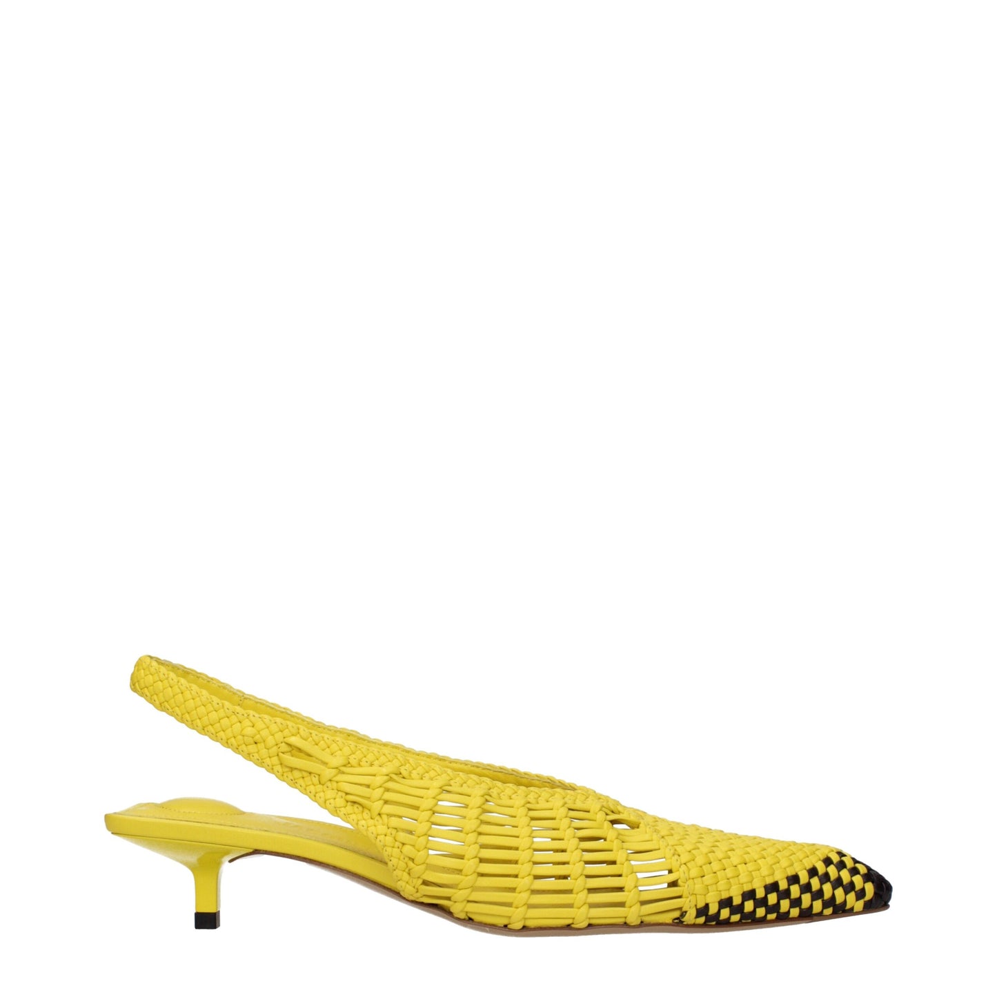 Jacquemus Les Tatanes Linho Yellow Leather Sandals