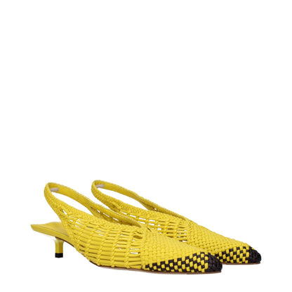Jacquemus Les Tatanes Linho Yellow Leather Sandals