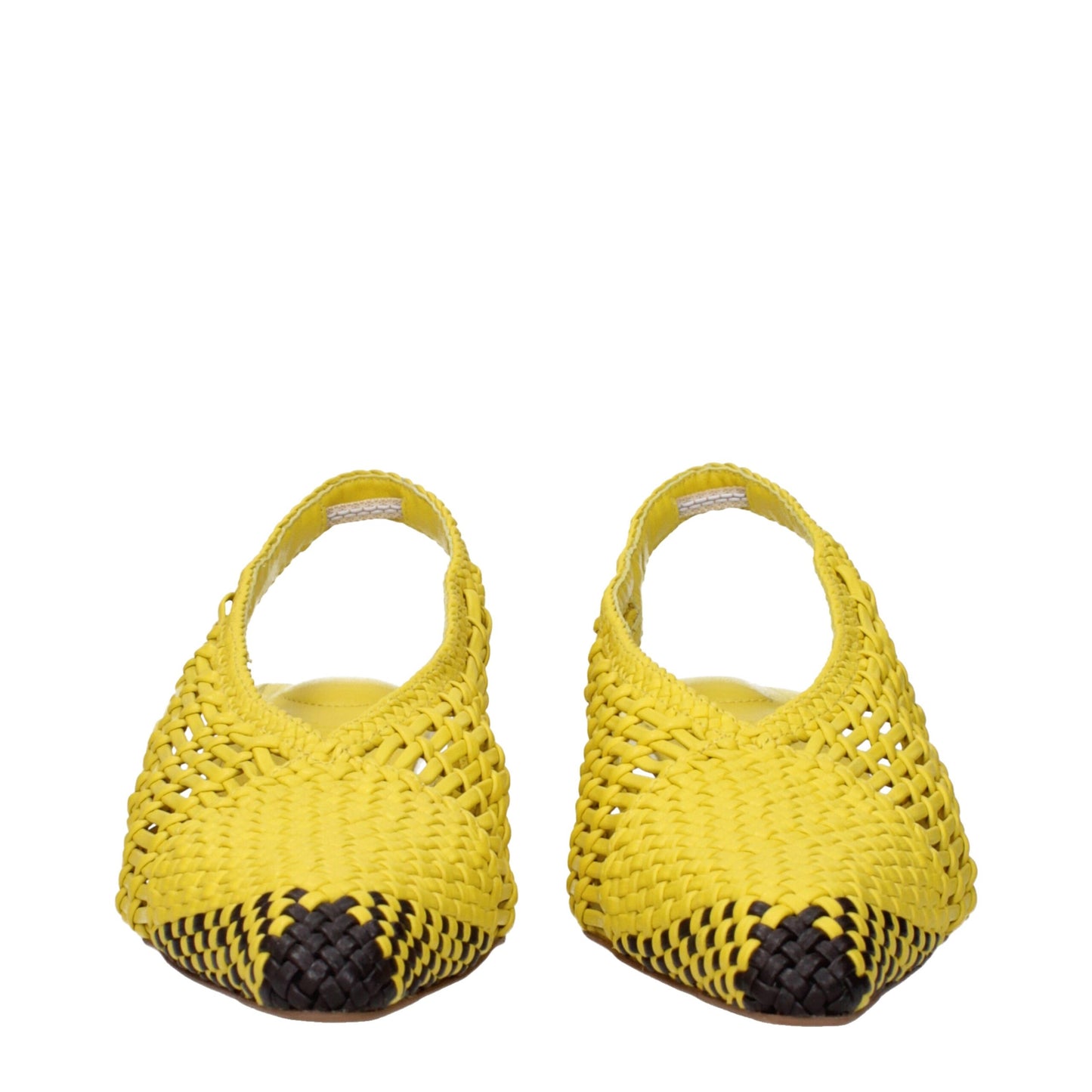 Jacquemus Les Tatanes Linho Yellow Leather Sandals