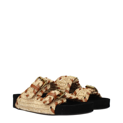 Isabel Marant Jools Natural Raffia Mules