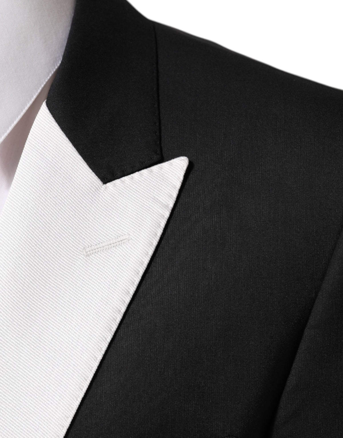 Dolce & Gabbana Black and White Martini Single-Button Blazer