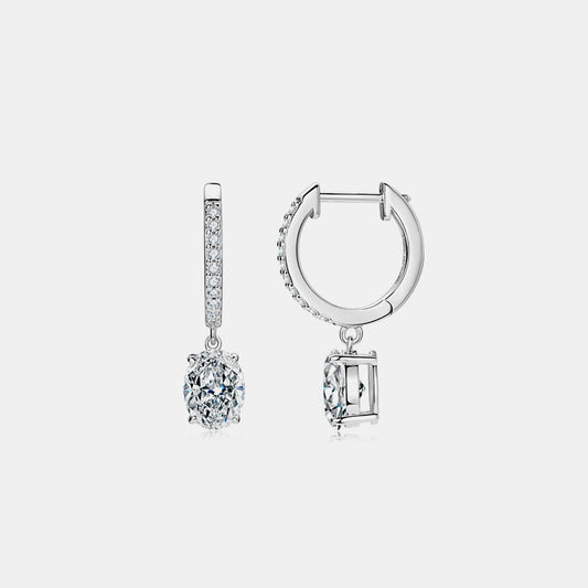 3 Carat Moissanite Sterling Silver Earrings - Undeniably LUXE