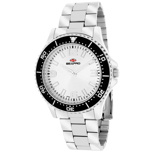Seapro Tideway White Dial Stainless Steel Watch