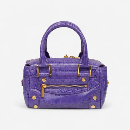 Chopard Baby Caroline Purple Shiny Alligator Leather Handbag 95000-0283
