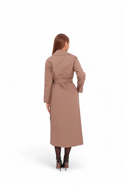 Jackie Trench Coat in British Tan
