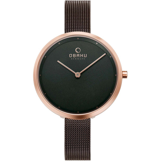 Obaku Classic Brown Stainless Steel Watch