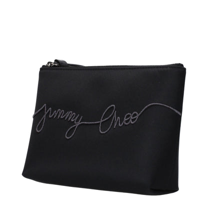 Black Satin Clutch Bag