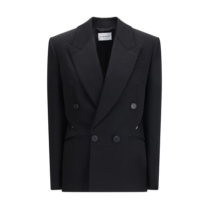 Givenchy Cut-Out Black Wool Jacket