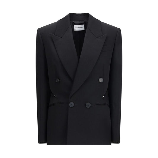 Givenchy Cut-Out Black Wool Jacket