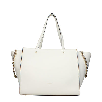 White Leather Shoulder Bag