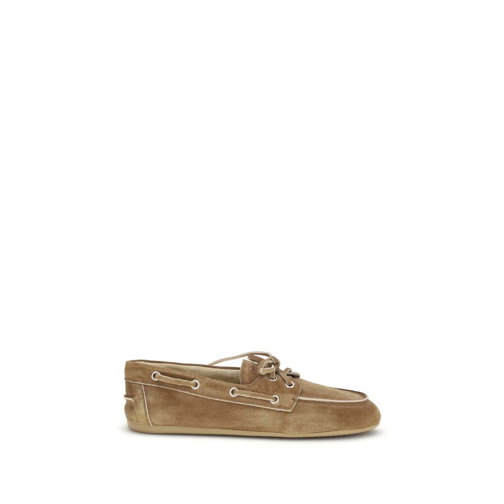 Miu Miu Delavé Beige Suede Loafers