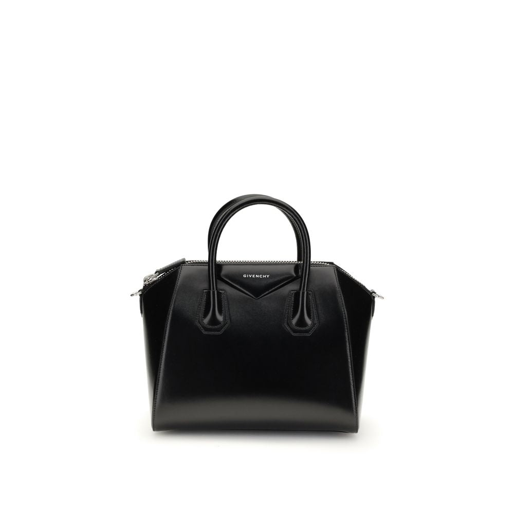 Antigona Small Top Handle Bag in Box Leather