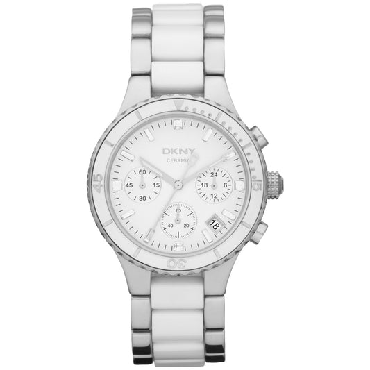 DKNY Chronograph White Dial Stainless Steel Watch