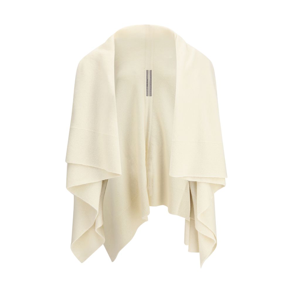 Beige Fleece Wool Cardigan
