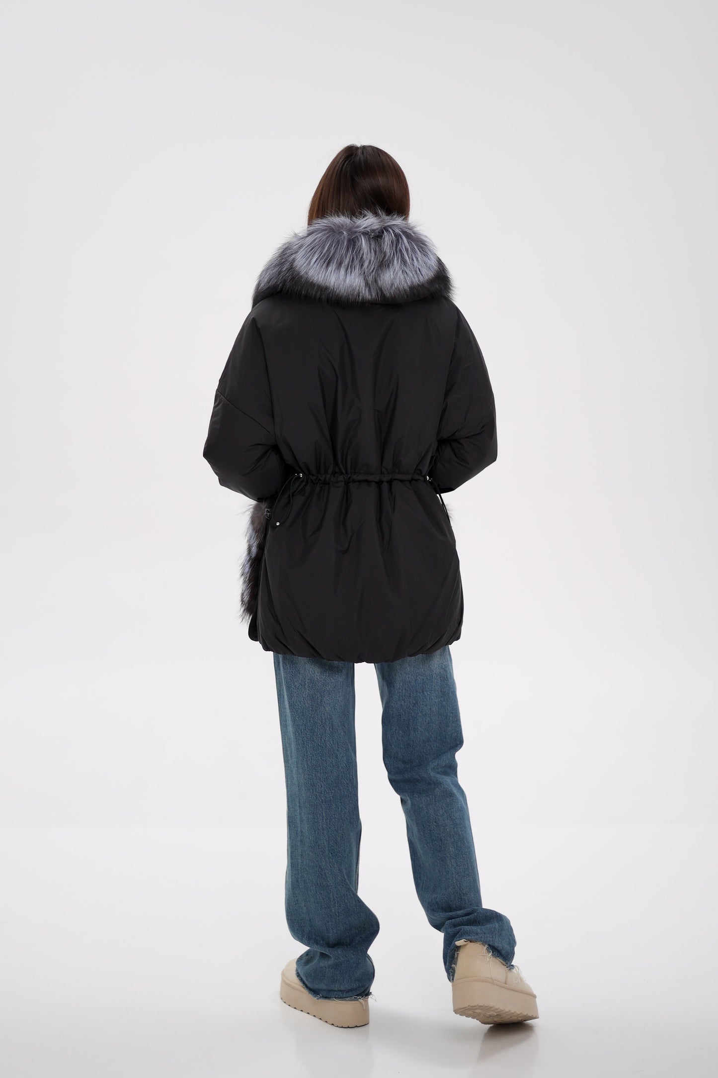 Silver Fox Down Fill Coat