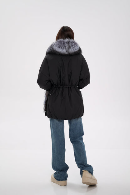 Silver Fox Down Fill Coat