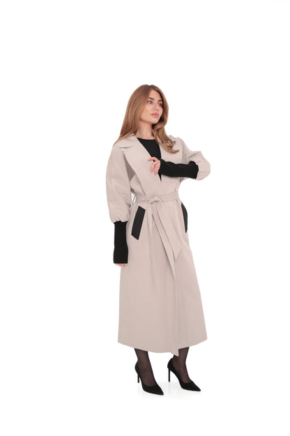 Miru Trench Coat in Ice Lilac