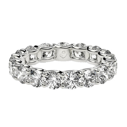 14K White Gold 3 cttw Lab Grown Diamond Eternity Ring