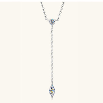 Moissanite Sterling Silver Necklace - Undeniably LUXE