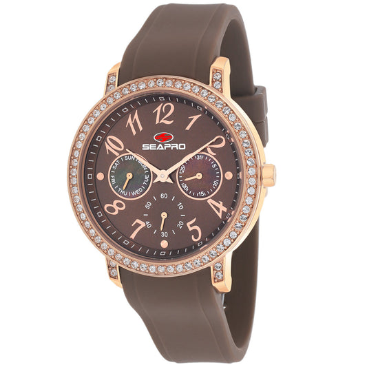 Seapro Swell Brown Silicone Watch