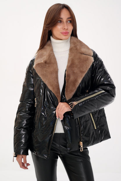 Mink Fur Down Fill Jacket