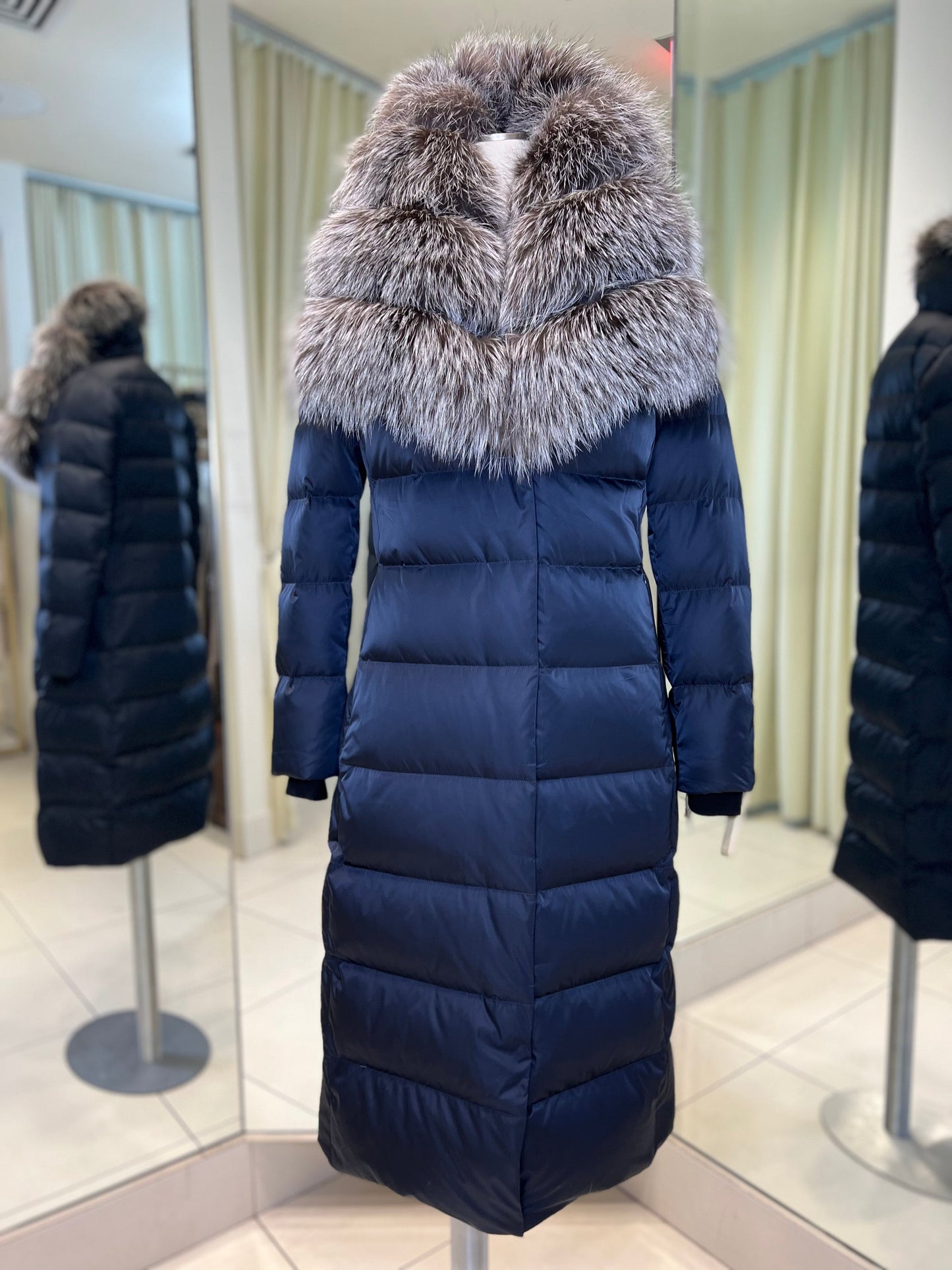 Kaimana Fox Fur Trim Down Coat