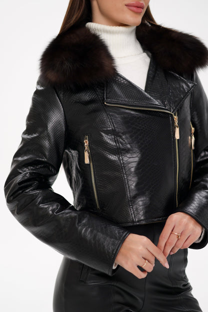 Polar Fox Real Leather Transformer Jacket