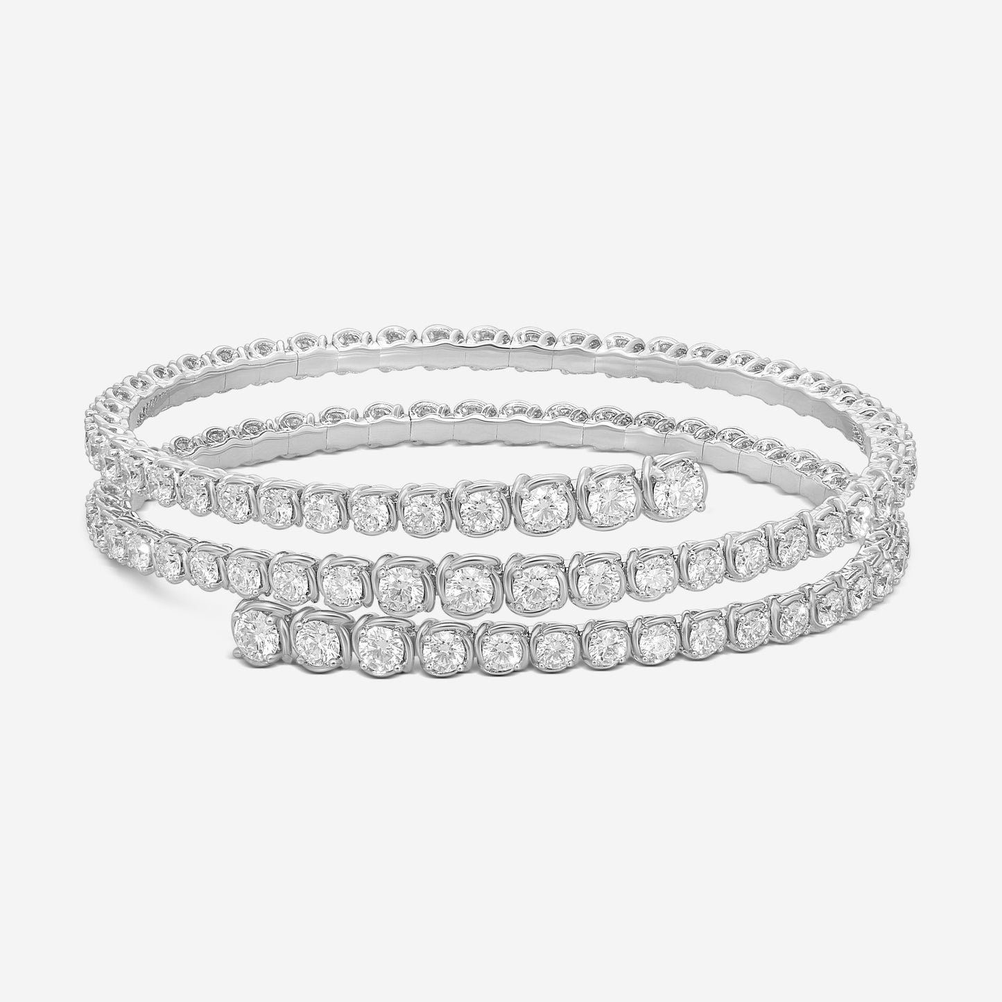 Ina Mar Diamond Bangle Bracelet in 18K White Gold