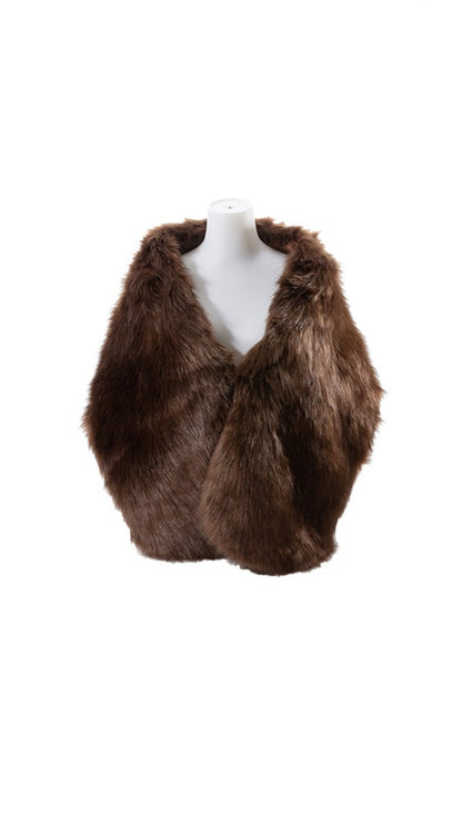 Luxe Oversized Faux Fur Shawl - Undeniably LUXE